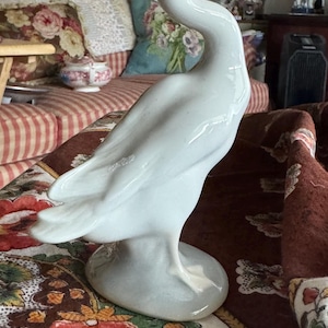 Vintage Lladro Preening Goose Figurine Made in Spain