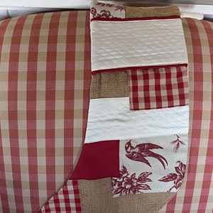 Country Chic Patchwork Christmas Stocking
