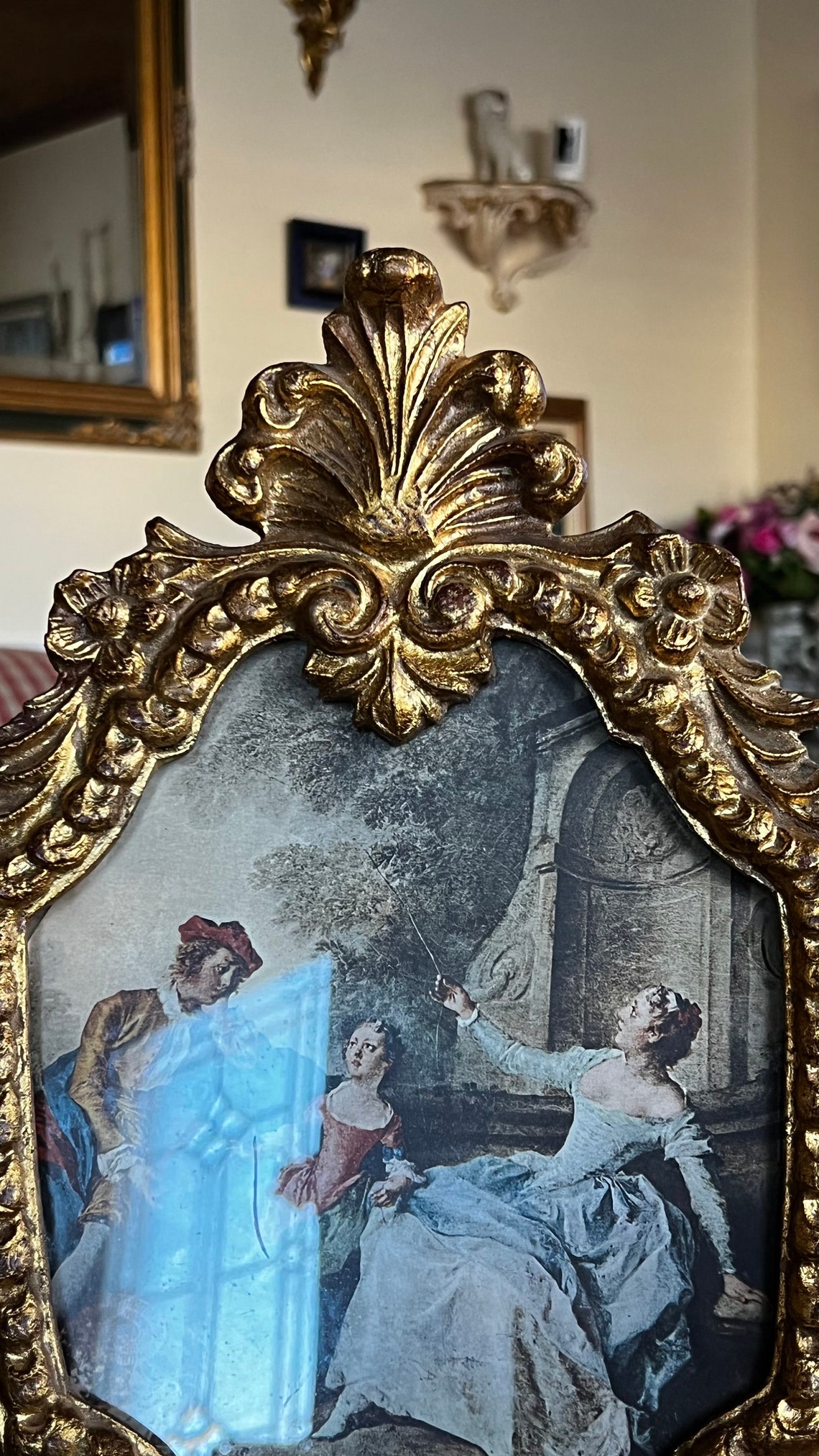 Italian Florentine Gold Wood Ornate Frame Victorian Gathering - Etsy