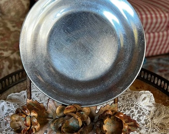 French Country Provence Round Wilton Pewter Plate