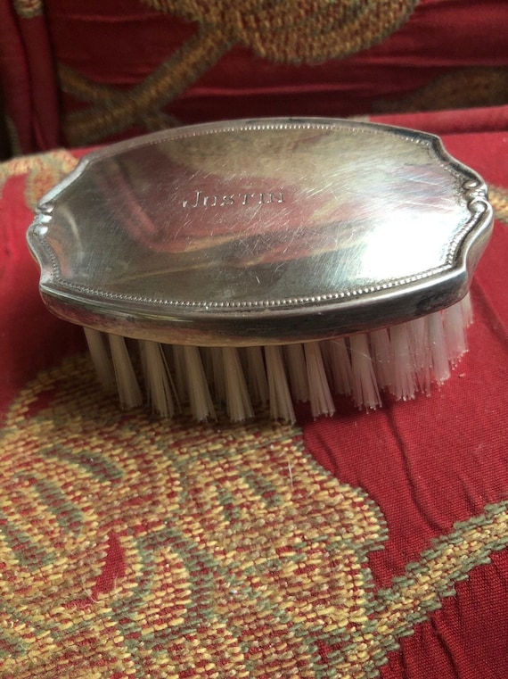 Country Vintage Sterling Silver Webster Baby Brush