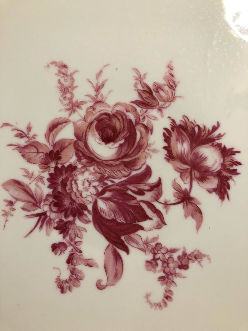 Country Garden Floral Bouquet Rosenthal Platter Plate Etsy
