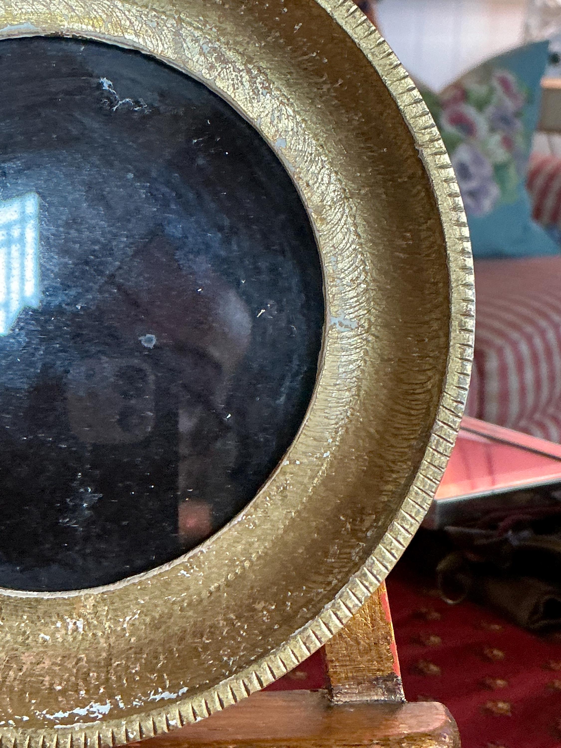 Italian Florentine Wood Round Gold Picture Frame - Etsy