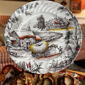English Country plate of Yorkshire farm