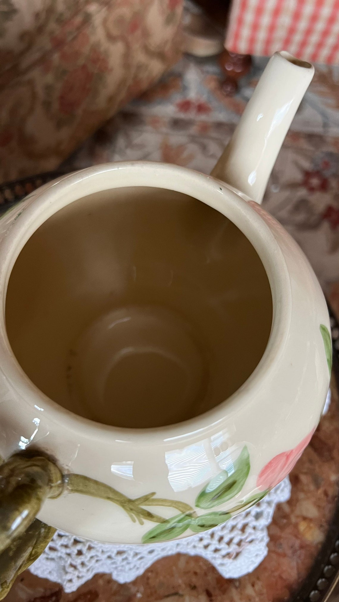 Classic Franciscan Desert Rose England Teapot Etsy