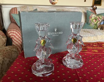 Candelabros de cristal Waterford Traditional Classic Seahorse (par)