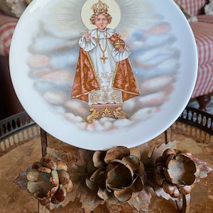 European Italian Infant Of Prague Plate