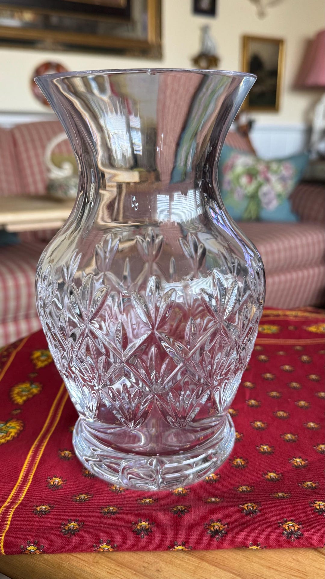 Tiffany and Co Sybil Crystal Glass Vase - Etsy