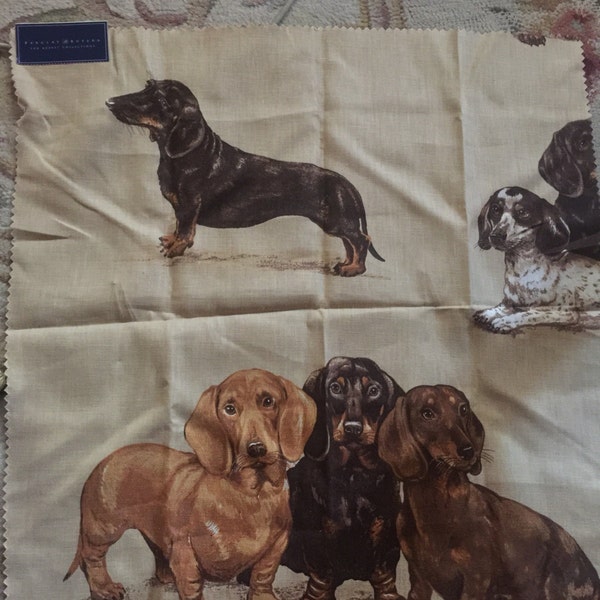 Whimsical Barclay Butera Kravet Kingsley Dachshund Dog