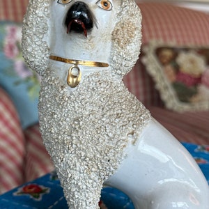 Staffordshire Poodle Dog Figurine