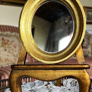 Italian Florentine Gold Wood Oval Classic Mirror
