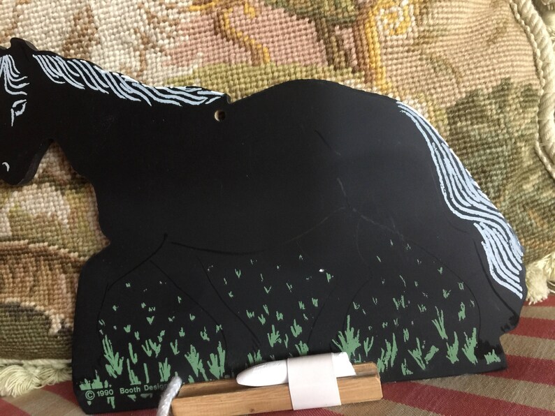 English Country Farmhouse Equestrian Horse chalkboard