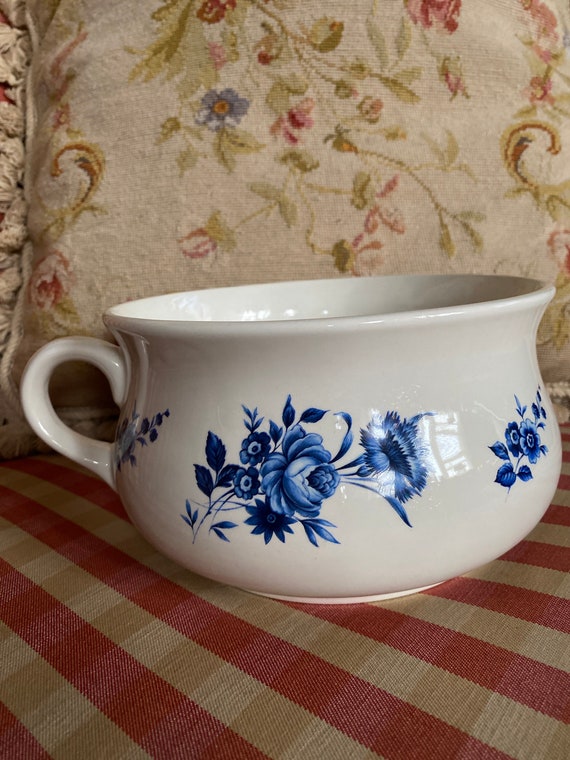 大人気の 英国カントリー ロード ネルソン 陶器 花柄 ハンドル ボウル フラワー・リース