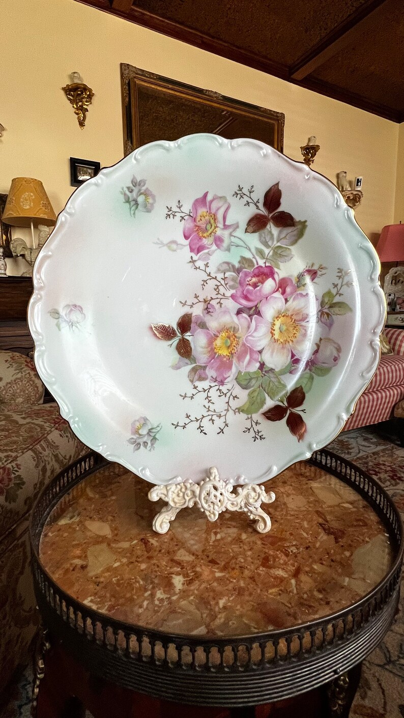Handpainted Schumann Arzberg Germany Wild Rose Blush Plate - Etsy