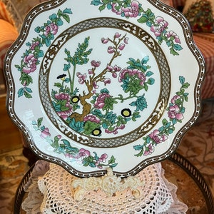 Piatto dell&#39;albero indiano tradizionale del coalport del paese inglese