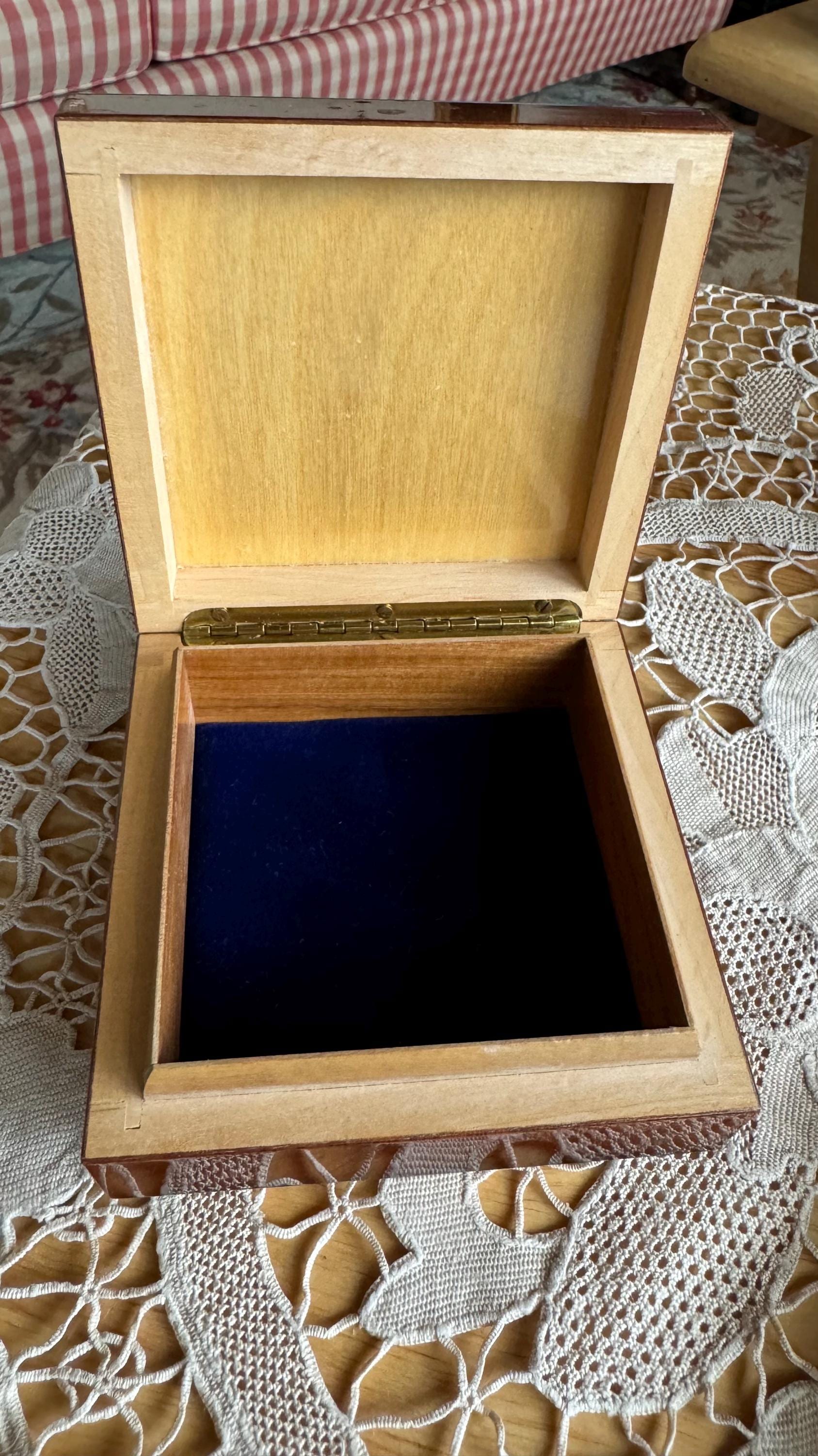 木製の象嵌を施したイタリアの花束ジュエリーボックス - Etsy 日本