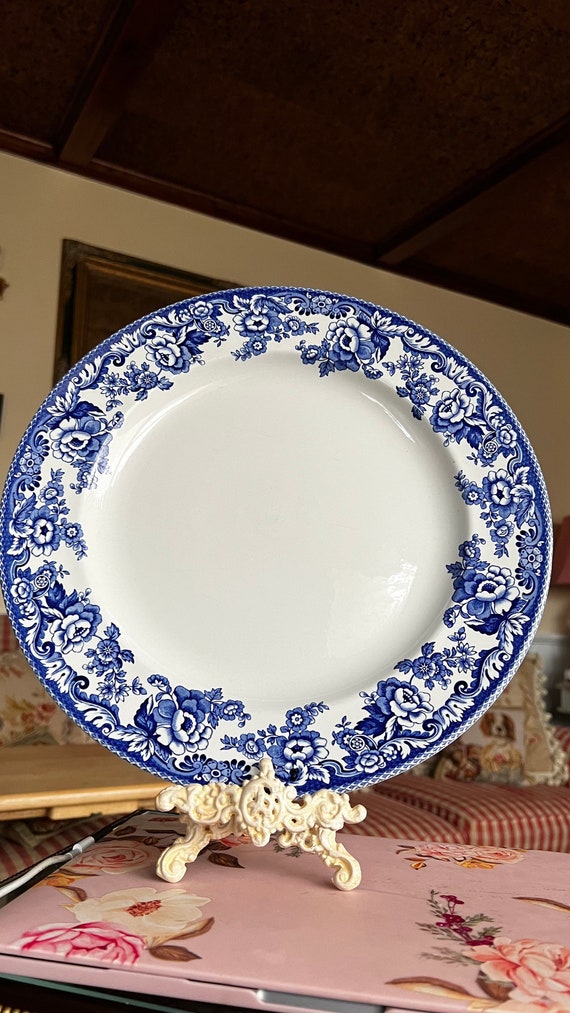 English Country Spode Delamere Blue England Platter Tray - Etsy