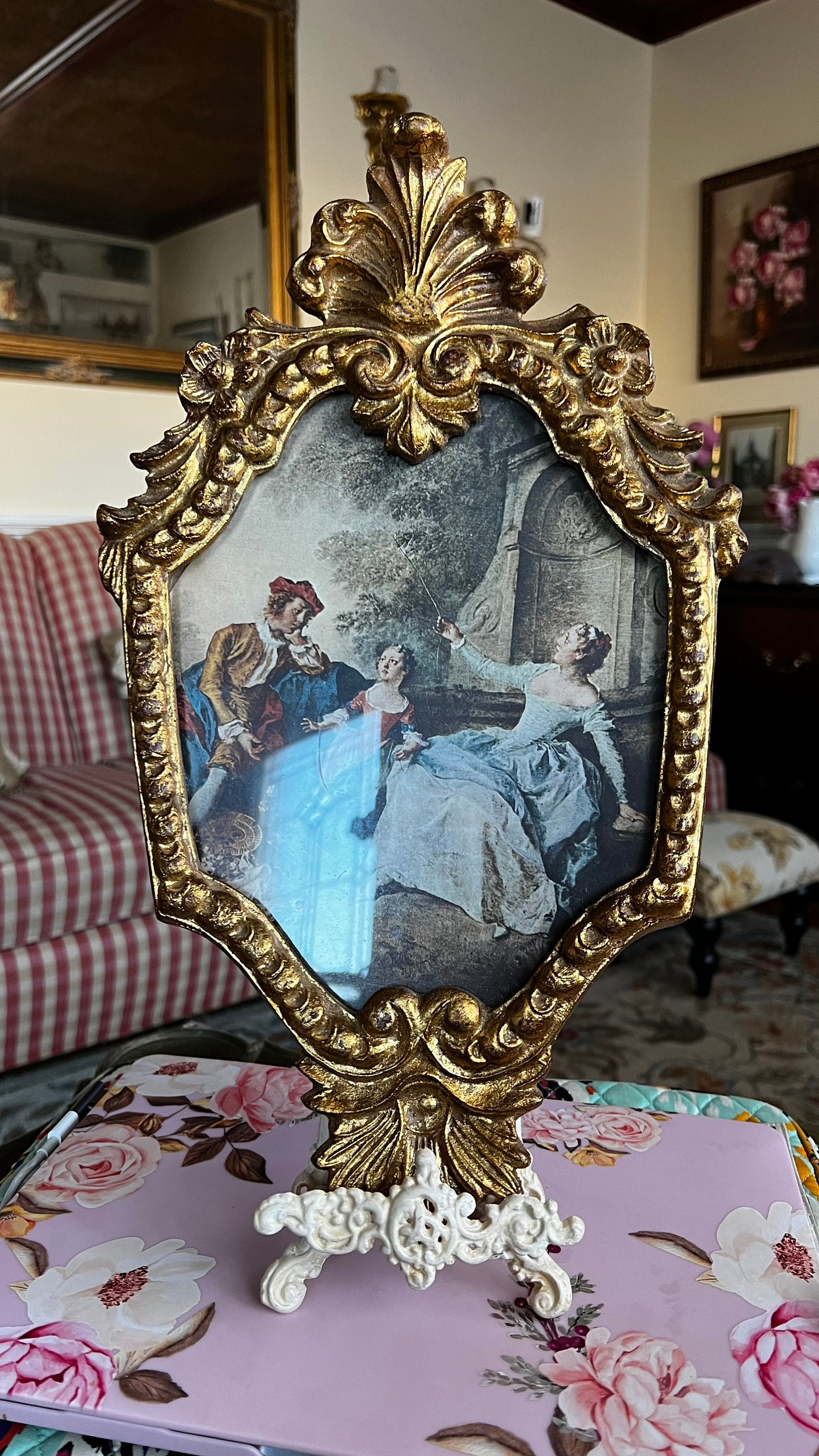 Italian Florentine Gold Wood Ornate Frame Victorian Gathering - Etsy