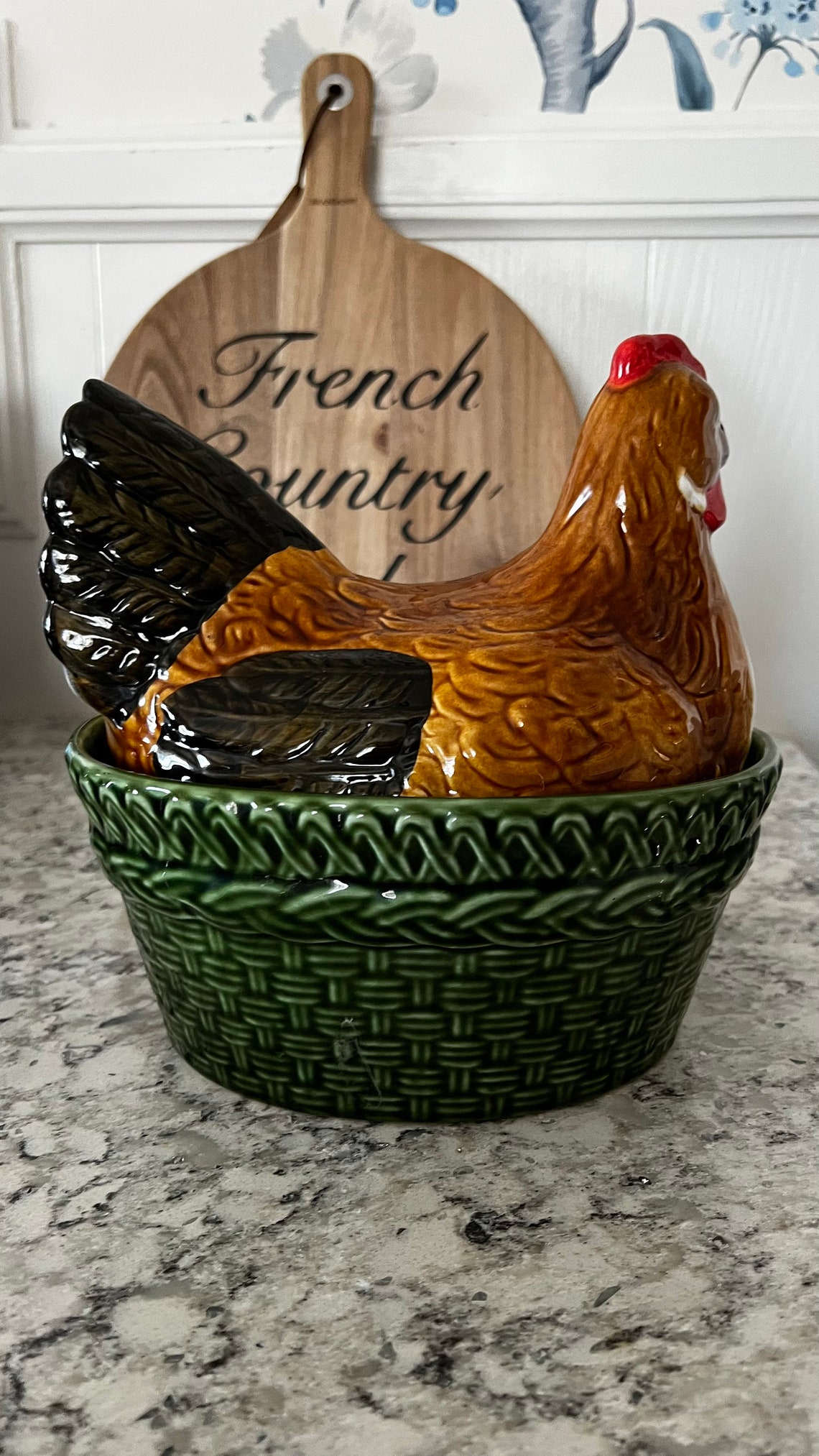 Olfaire Majolica Country Provence Chicken Nesting Tureen - Etsy