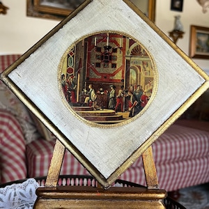 European Italian Florentine Country Meeting the King Frame Art