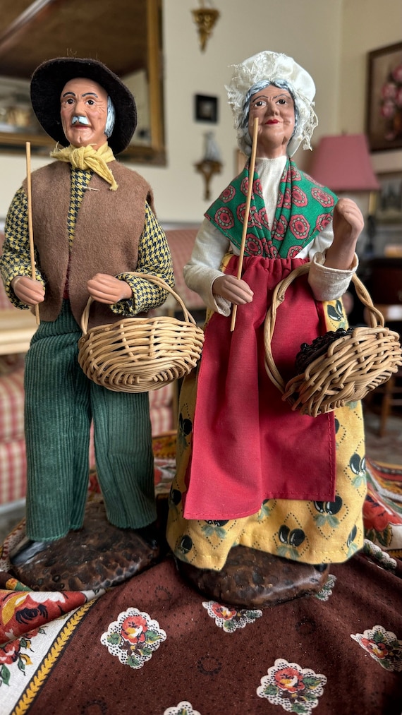 French Country Provence Santon D'argile Florence Old Couple Man