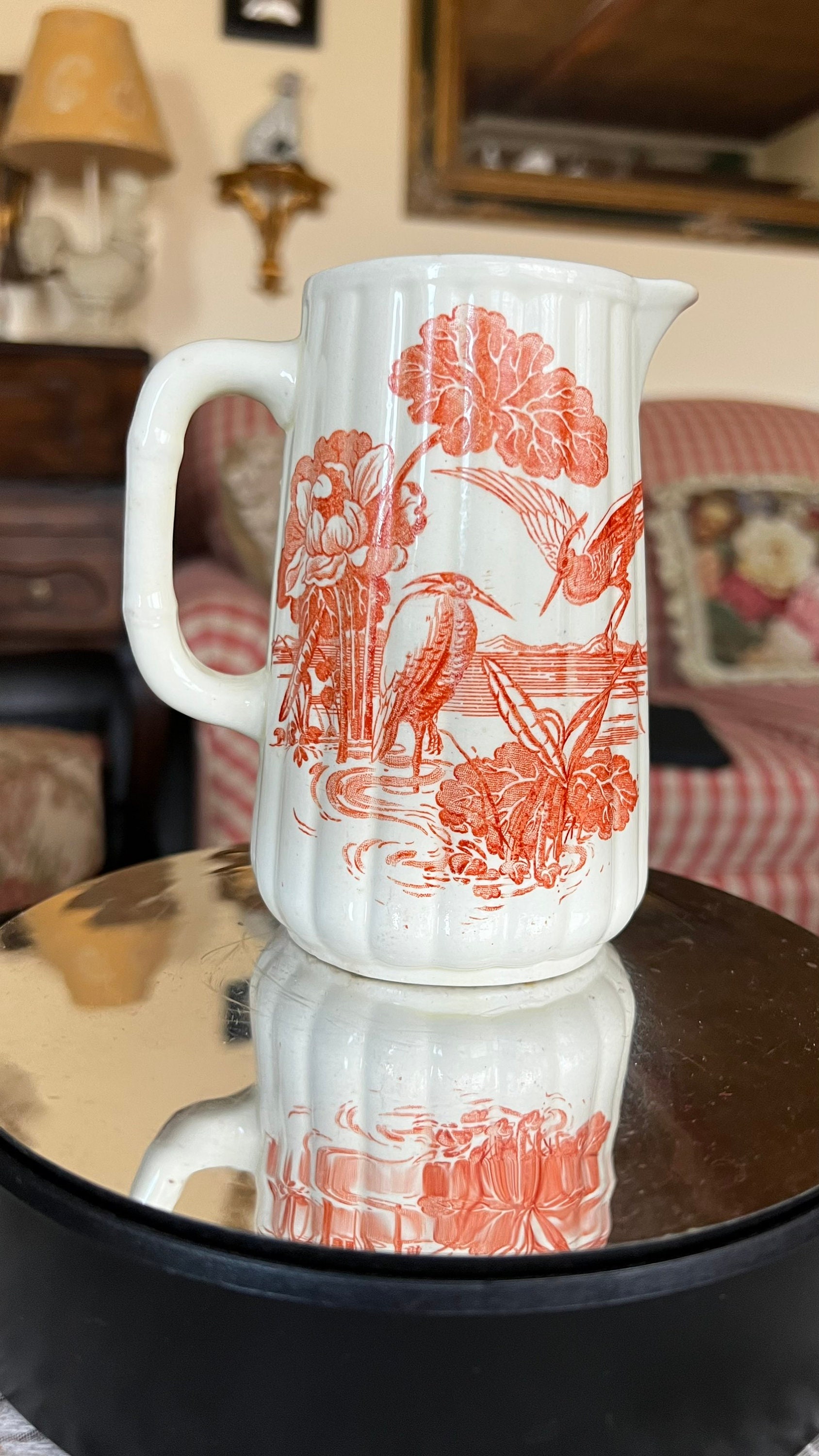 English Country Powell Bishop and Stonier Oriental Ivory Crane