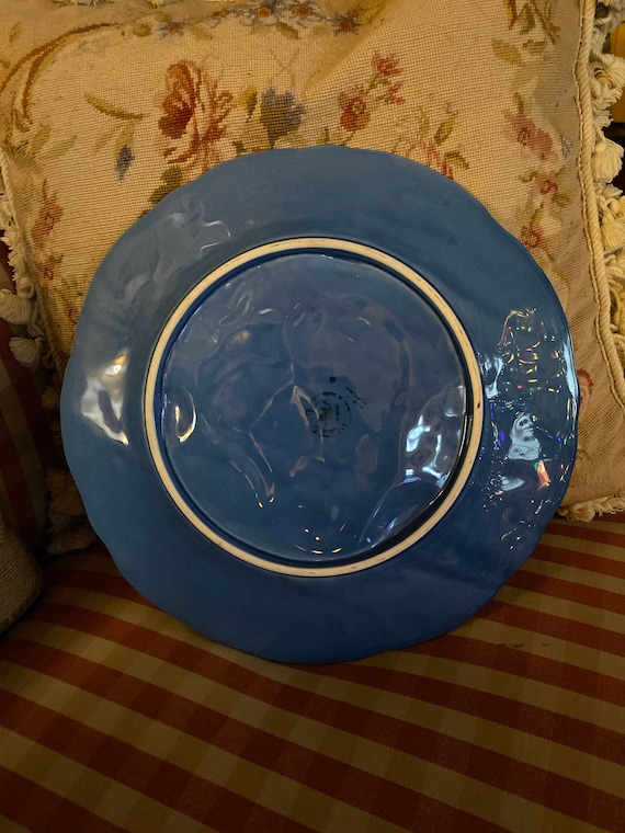 Bordallo Pinheiro Blue Sunflower Platter Plate - Etsy