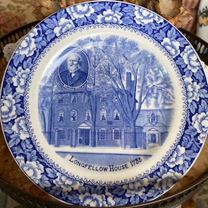 Traditional Old English Staffordshire Portland Maine Longfellow House