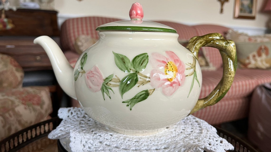 Classic Franciscan Desert Rose England Teapot Etsy