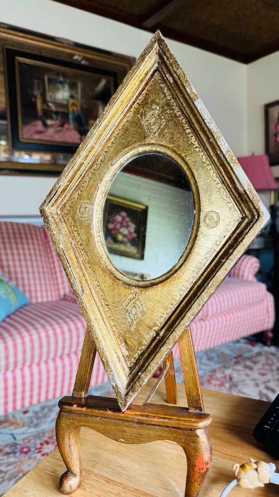 イタリア ミラー ブラウン ゴールド 木目 ベルトッツィ 808363 イタリア製 ウォールミラー(壁掛け鏡) ネイビーリーフ 48×68cm