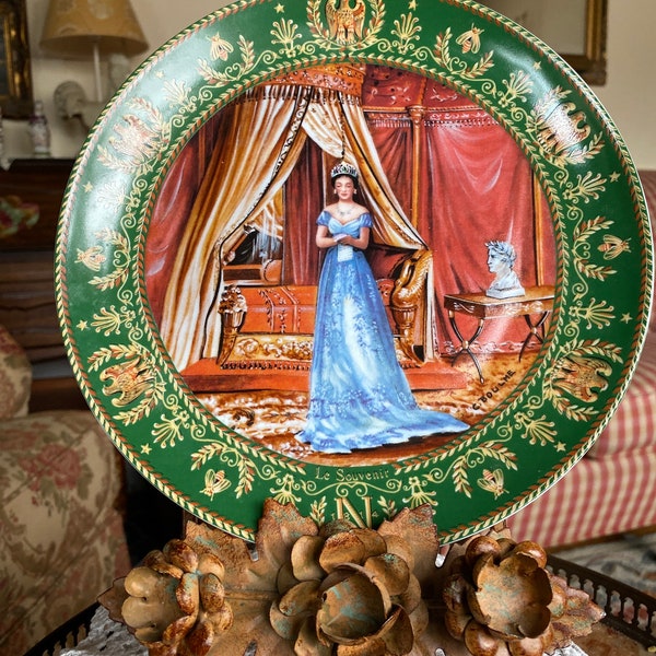 Français Limoges Collectionible Joséphine et Napoléon Série Le Souvenir Plate