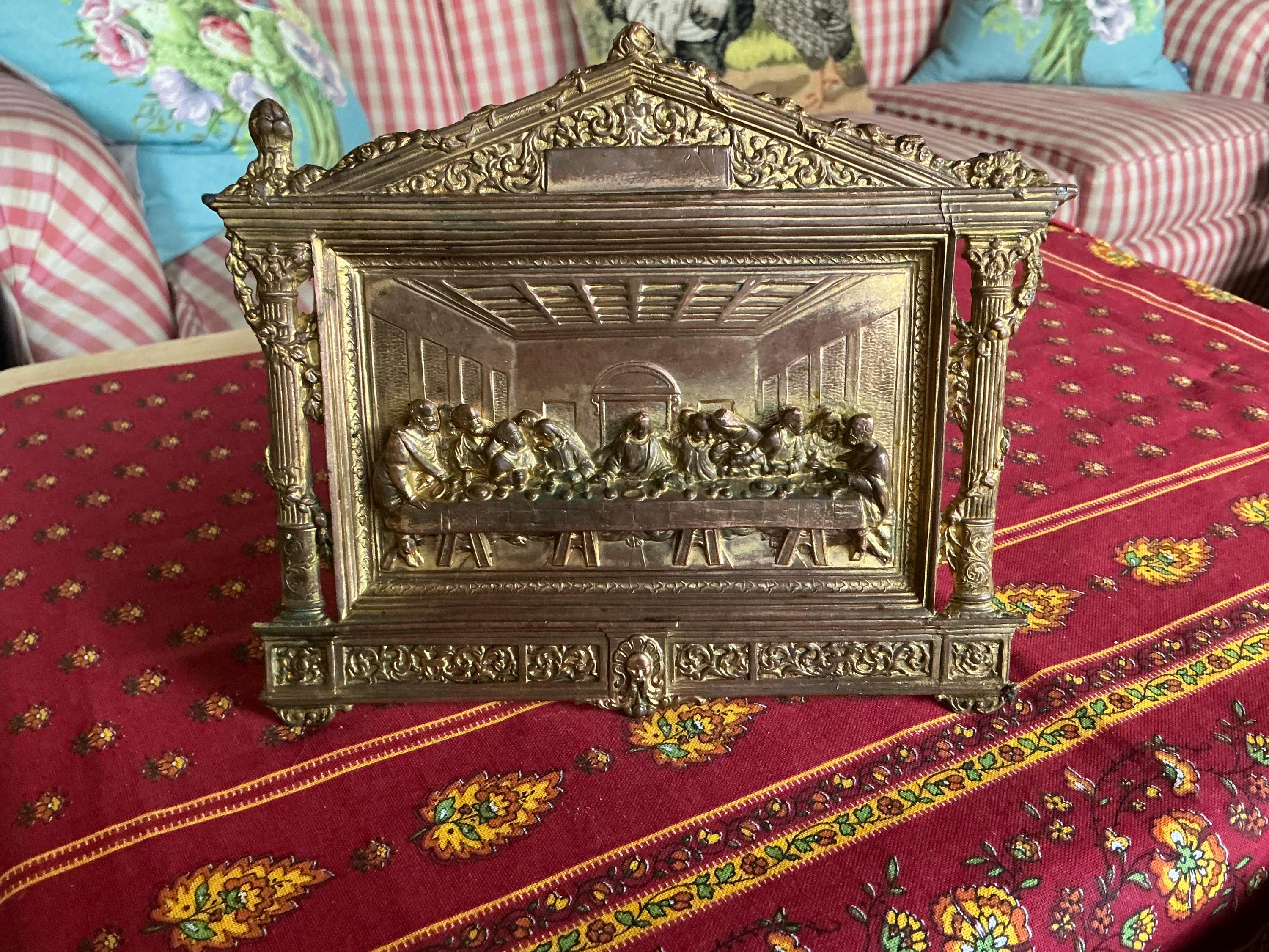 Gold Metal of the Last Supper Wall Hanging Stand - Etsy UK