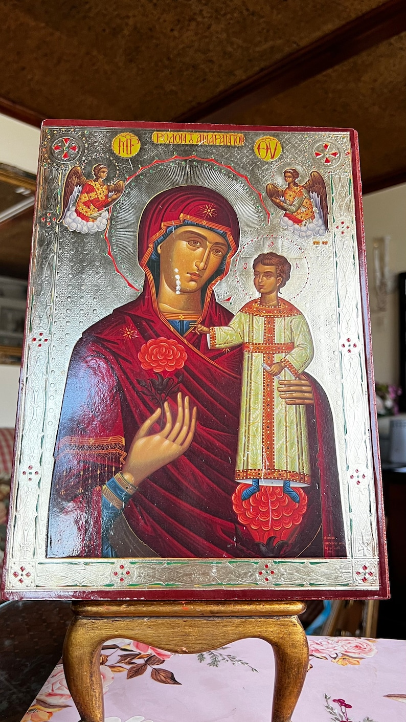 Italian Florentine Religious Madonna Mary With Child and Jesus - Etsy