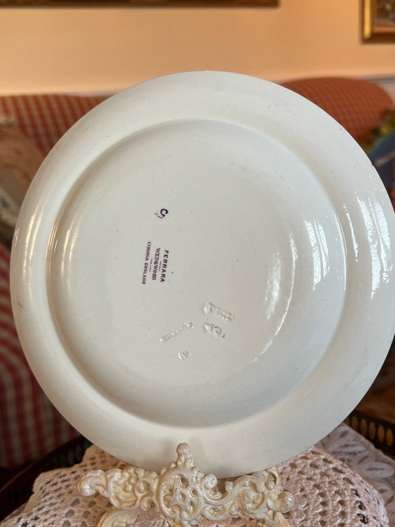 Wedgwood Collectible Ferrara Seaport Ship Purple Plate - Etsy
