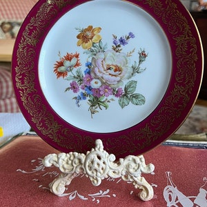 French Provence Limoges France Floral Bouquet Plate