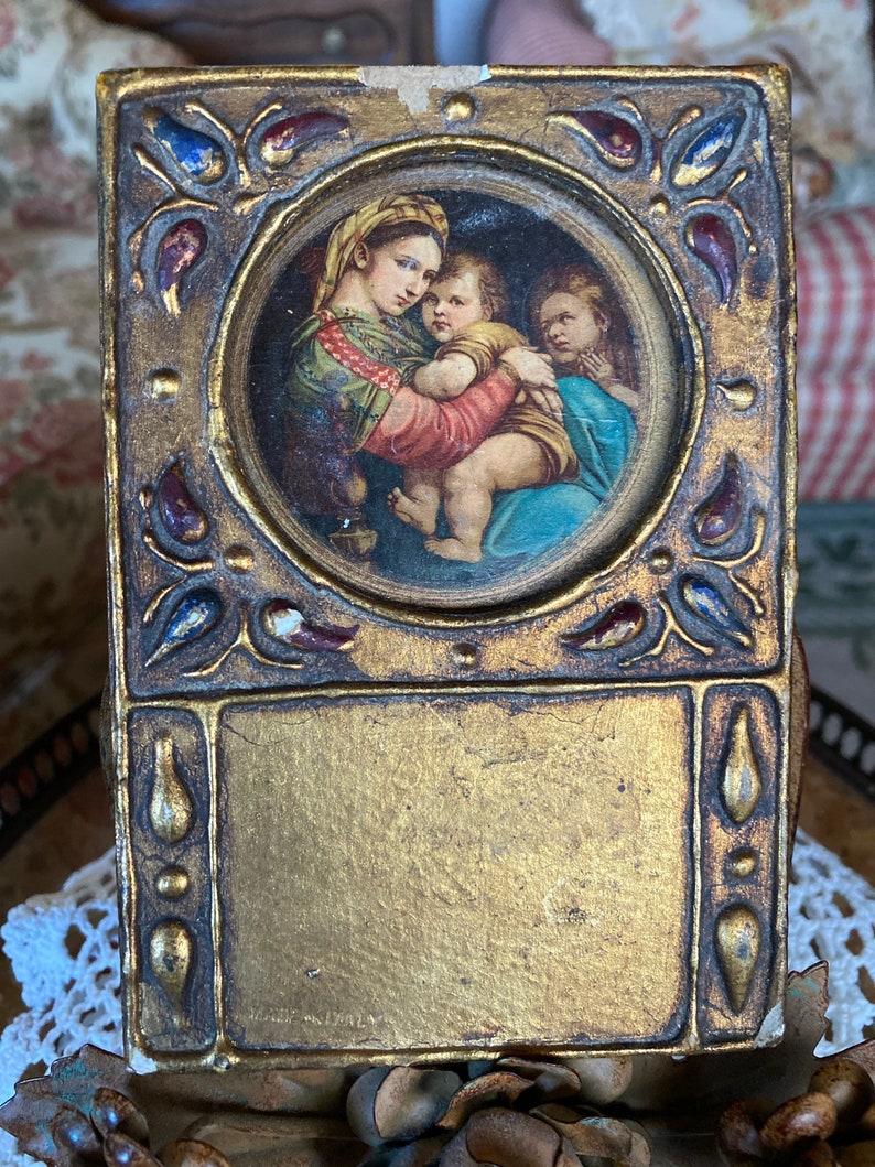 Italian Florentine Religious Madonna Mary With Child and Jesus Art - Etsy