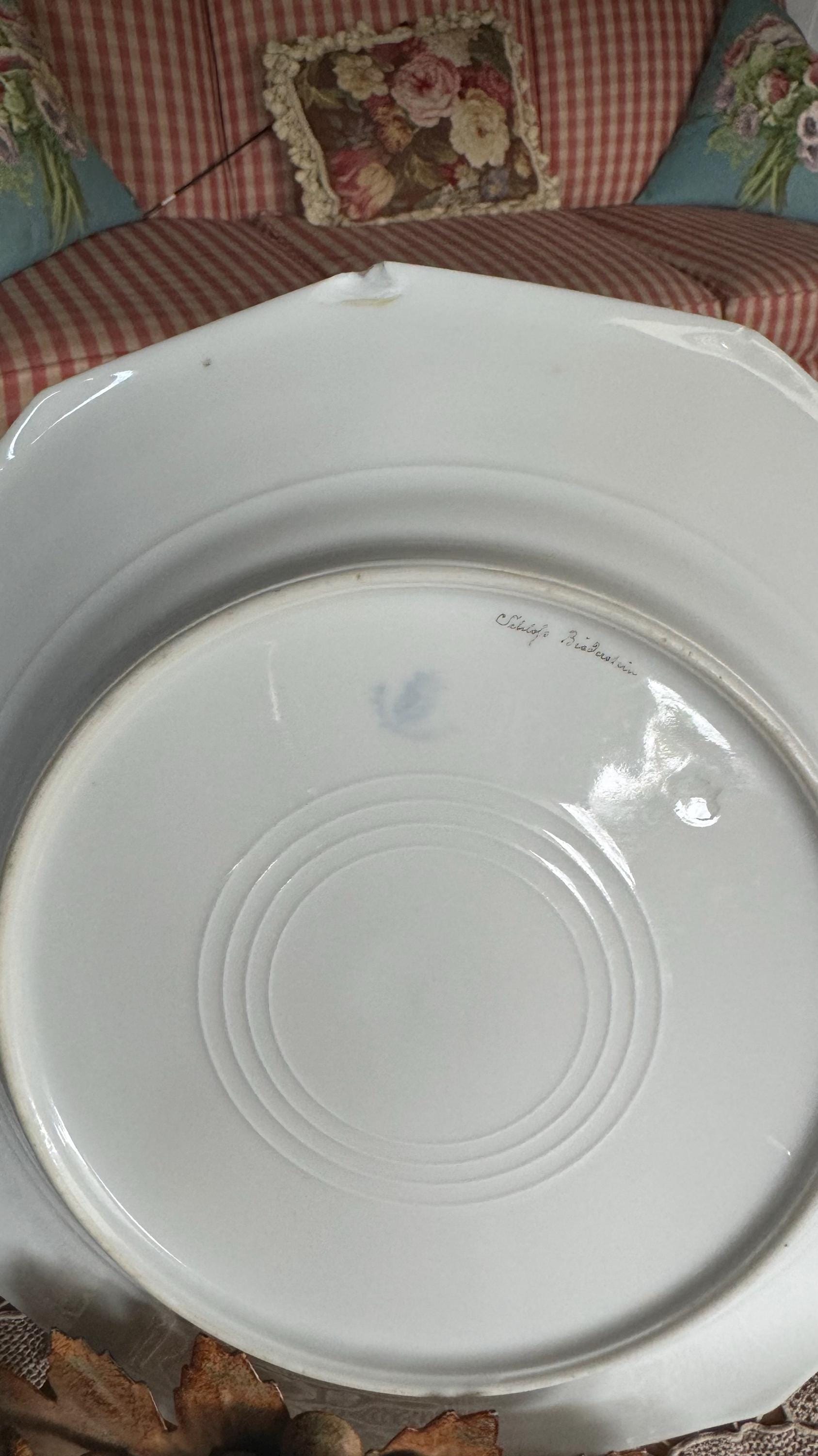 Classic Traditional King Pearl Toile Nymphenberg Porcelain Scenic