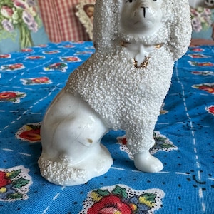 Staffordshire Poodle Dog Figurine