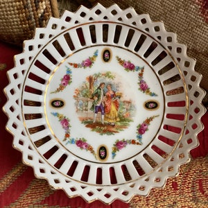 European Germany Romantic Victorian Trinket Bowl