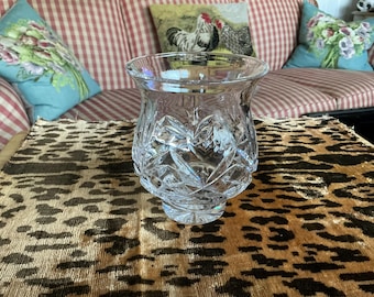Waterford Crystal With Love Hurricane Vase