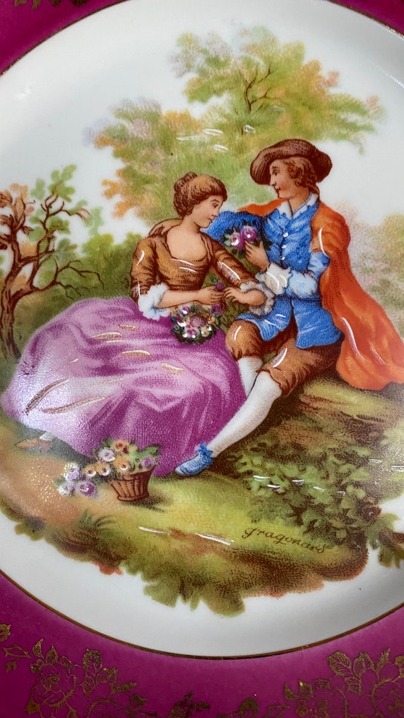 French Provence Limoges France Goumot Labesse Victorian Couple