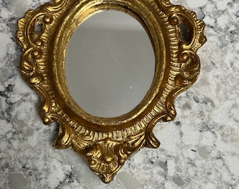 Italian Florentine Wood Gold Ornate Mirror