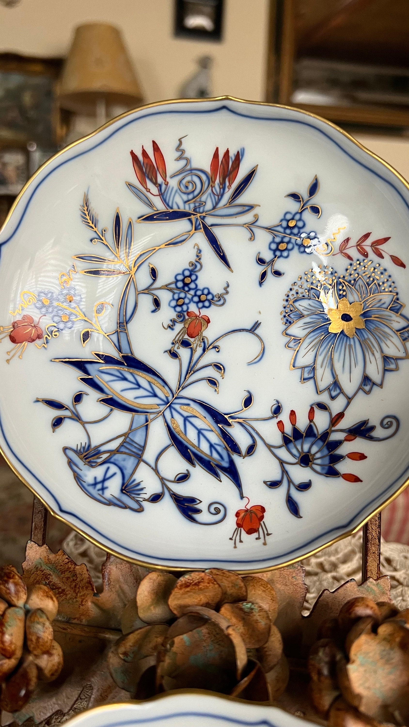 Rare Meissen Blue Onion Pattern Royal Mocha Cup and Saucer - Etsy