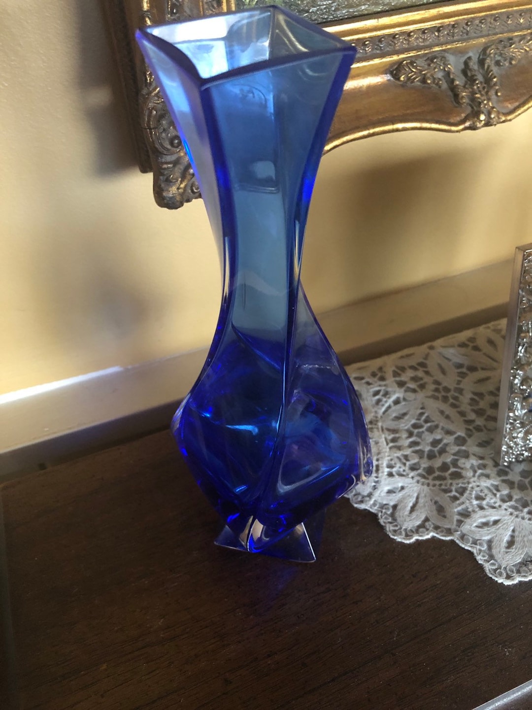 European Italian Royal Gallery Crystal Vase Etsy