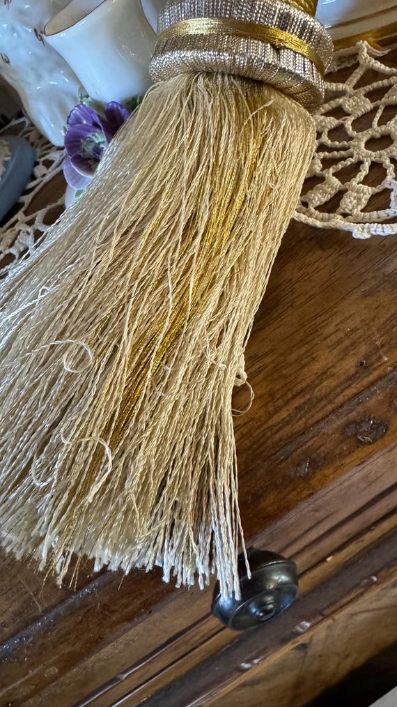 Embrasse Rideau Déco Gland Rustique Doré – DecoPro – Style Ancien Et Chic