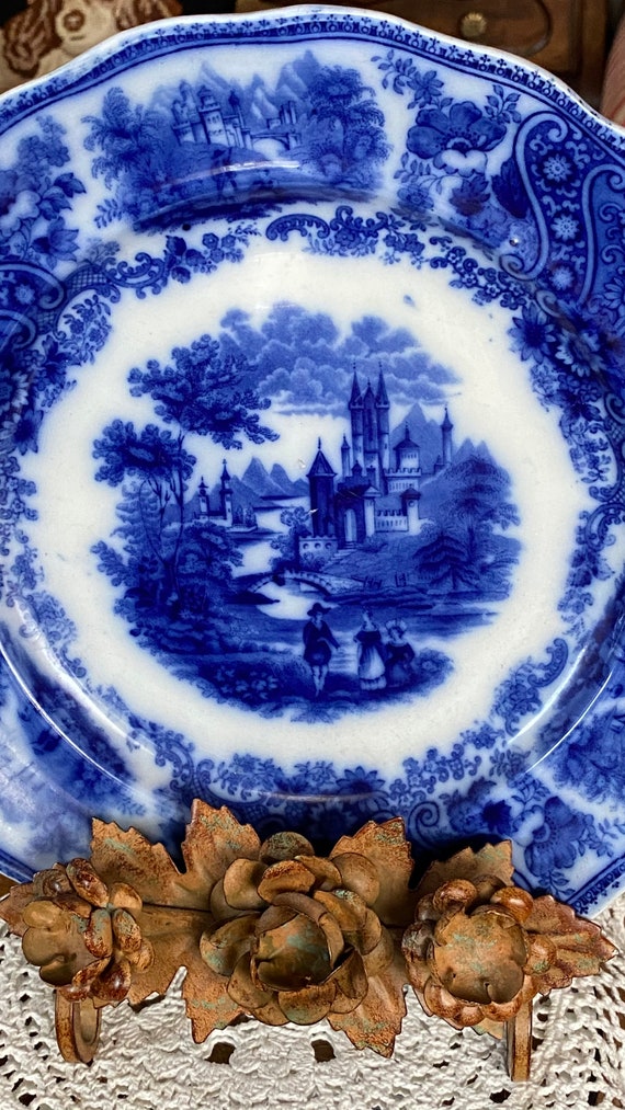 English Country Burgess-leigh Middleport Pottery Flow Blue