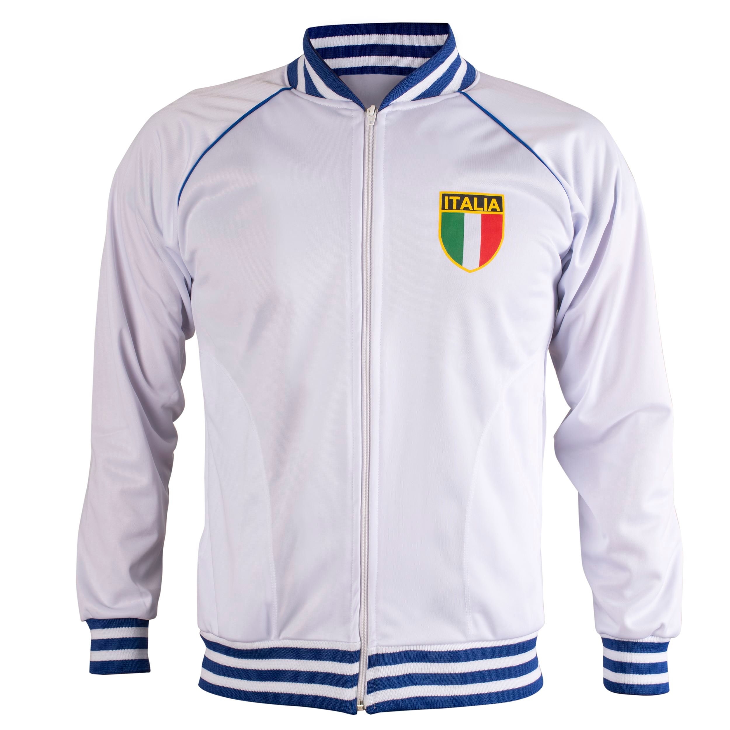 Image of Italy Italia Jacket Retro Football Tracksuit Zipped Unisex