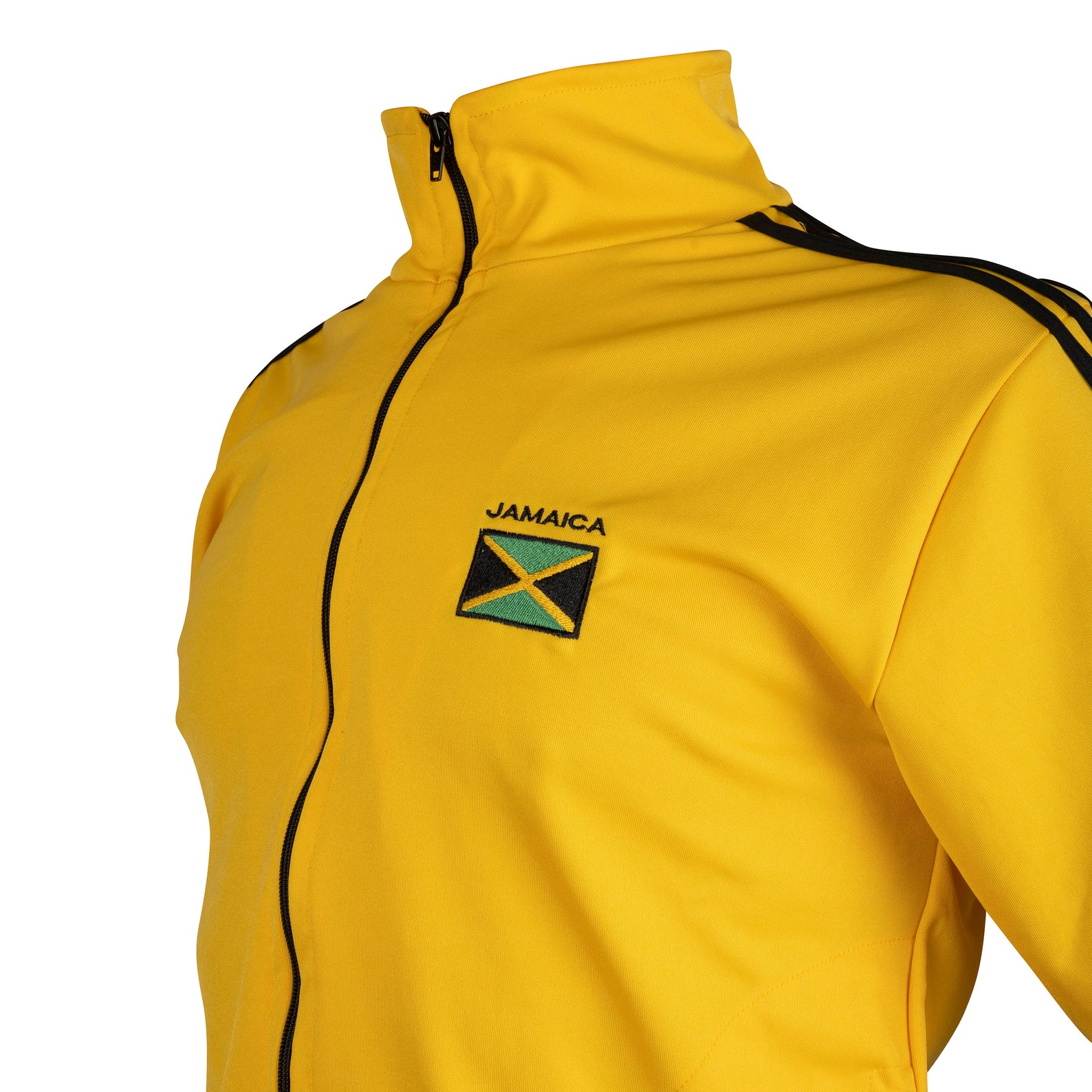 Men's Yellow Jacket Striped Zip yellow With Green Etsy UK