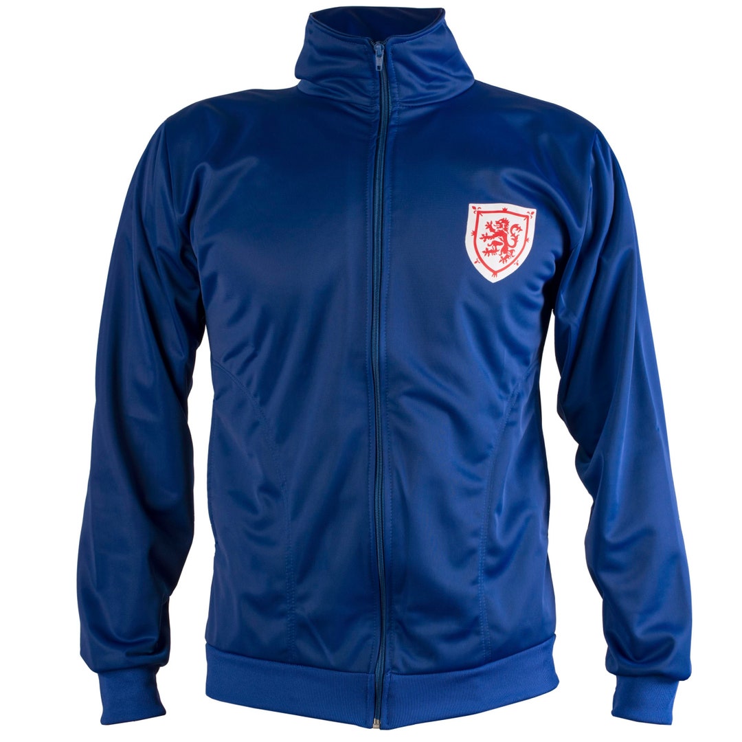 Scotland Retro Football Tracksuit Zipped Unisex Jacket Lion Etsy