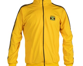 Jamaican Flag Yellow Capoeira Jacket Children's Kids Youth Tracksuit Jumper Top Sweatshirt